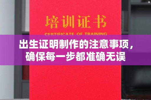 湖里出生证明制作的注意事项，确保每一步都准确无误