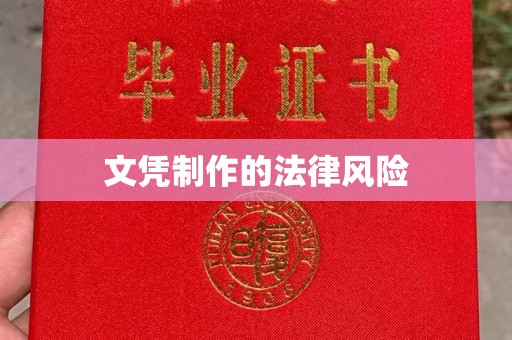 湖里文凭制作的法律风险