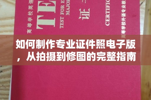 湖里如何制作专业证件照电子版，从拍摄到修图的完整指南